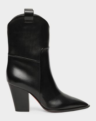 Santoni 85mm Sharla Leather Ankle Boots