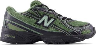 New Balance Bambino 740 Bungee Lace in Verde/Grigio, Sintetica, Taglia 32.5