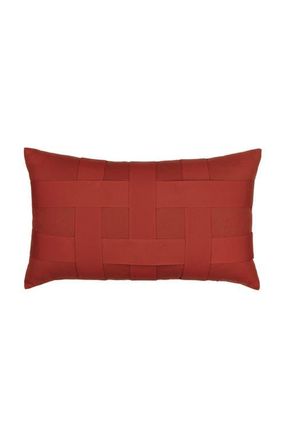 Elaine Smith Basketweave Hand Woven Indoor & Outdoor Accent Pillow in Rouge at Nordstrom, Size 12X20