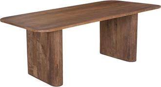Siediti Fuori e Dentro Mesa rectangular 200x100 cm de madera maciza de mango