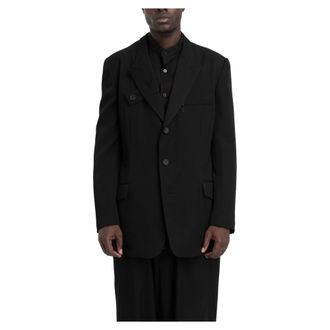 Yohji Yamamoto Hombre, Chaquetas, Negro, Talla: XL