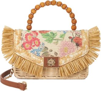 Dune London Womens Accessories Blooms - Beaded Handle Embellished Cross Body Bag - Multicolour Fabric - One Size