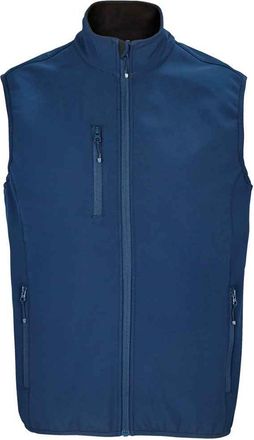 SOLS Heren Falcon Softshell Bodywarmer met rits (Afgrond blauw)