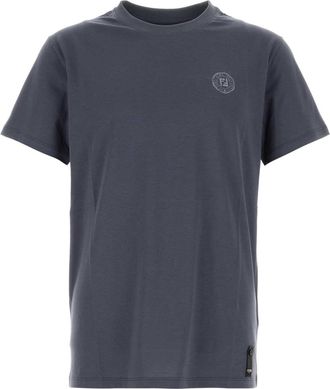 Fendi Air Force Blue Cotton T-shirt