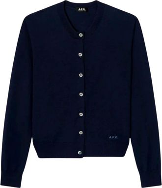 A.P.C. A.p.c., Dames, Truien, Blauw, Maat: S Wol