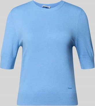 s.Oliver Red Label Slim Fit T-Shirt aus Viskose-Mix in Ocean, Gr&ouml;&szlig;e 42