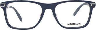 Montblanc MB0042O003 Square Full Rim Eyeglasses - Blue