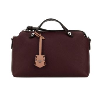 Fendi Medium By The Way - Dames - Handtassen - Rood - ONE Size - Leer - Tassen