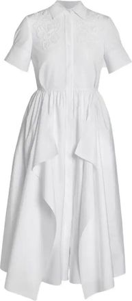 Erdem Embroidered Shirt Dress - Womens - Cotton/Polyester/Viscose