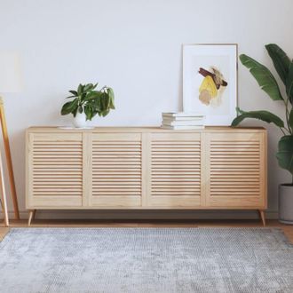 vidaXL vidaXL Ante con Design a Lamelle 4 pz 61,5x49,4 cm in Legno di Pino