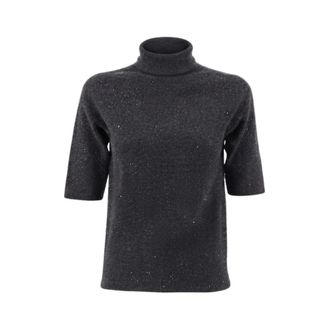 Antonelli Dakota Turtleneck Jumper - - Knitwear - Donna - Grigio - S