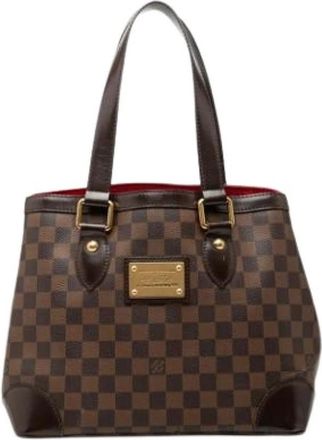 Louis Vuitton Pre-owned Vintage Tote Bag - Dames - Vintage Shopper - Bruin - ONE Size - Leer - Vintage