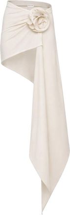 Magda Butrym Asymmetrical Rosette Mini Skirt