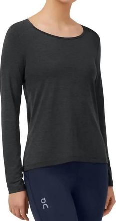 On Performance Long Sleeve T-Shirt In Black