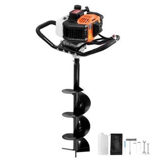 OEM Excavadora De Pozos A Gasolina De 43 Cc Y 1250 W Barrena Para Postes A Gasolina Con Brocas De 200 Mm Excavadora De Pozos Para Vallas De Postes, Cultiv
