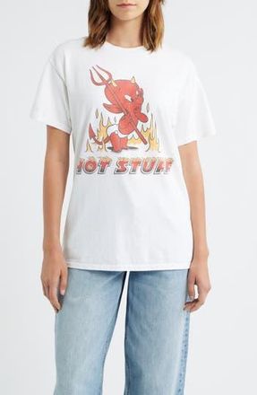 Junk Food Hot Stuff Cotton Graphic T-Shirt in White at Nordstrom Rack, Size X-Small