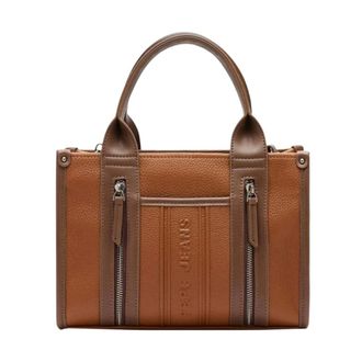 Pepe Jeans London Tassen, Dames, Bruin, ONE Size, Leer, Handtas van kunstleer
