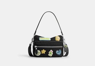 Coach Brain Dead Dakota Crossbody Bag In Signature Nylon With Patches