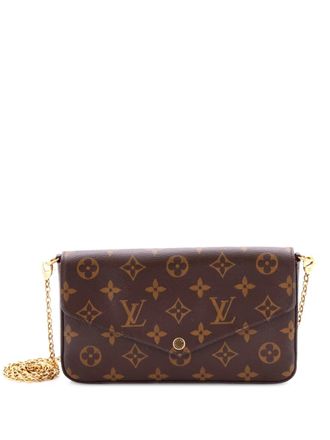 Louis Vuitton Borsa a tracolla Felicie Pochette con monogramma - Marrone
