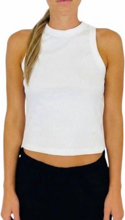 Meraki Gretchen Ribbed Tank Top In White