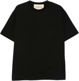 Valentino T-Shirts, male, Black, Size: XL T-shirt