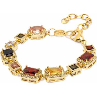 Nialaya Gold Crystal Gem Bracelet at Nordstrom, Size X-Small