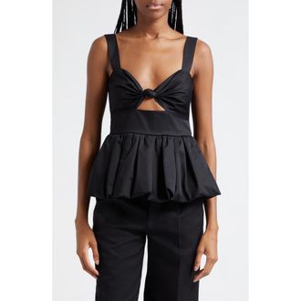 Cara Cara Claribelle Cutout Peplum Tank in Black at Nordstrom Rack, Size 6