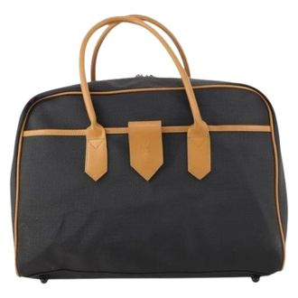 Saint Laurent Pre-owned Vintage Boston - unisex - Vintage Weekendtas - Zwart - ONE Size - Tweed - Vintage