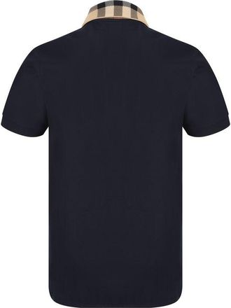 Burberry Mens Blue Cotton Polo Shirt