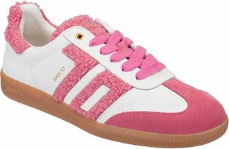 Back70 Womens Cloud Sneakers In White/pink