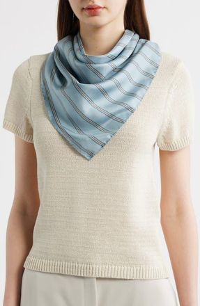 Vince Stripe Silk Twill Scarf in Del Mar at Nordstrom