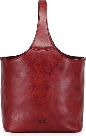 OLD TREND Napa Genuine Leather Relaxed Handcrafted Basket Bag in Burgundy at Nordstrom