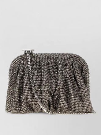 Benedetta Bruzziches crystal-embellished clutch bag