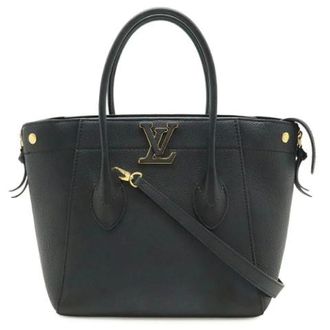 Louis Vuitton Pre-owned Freedom Handbag 2Way Noir - Dames - Pre-owned - Zwart - Maat: ONE Size Leer