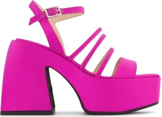 NODALETO PINK SATIN BULLA CHIBI サンダル Nodaleto Bulla Chibi Platform Sandals | Pink | FARFETCH