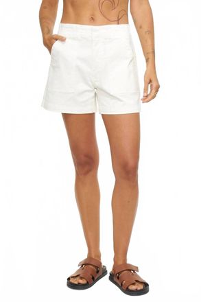 Pistola Denim Marissa High Rise Utility Short In White