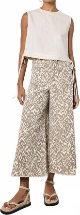 Apricot Giana Wide Leg Jeans In Stone