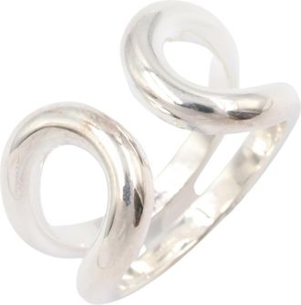 Herm&egrave;s Silver Silver 925 Band Ring (Pre-Owned)