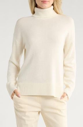Theory Cashmere Turtleneck Sweater in Ivory at Nordstrom Rack, Size Medium
