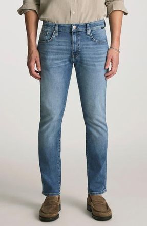 Mavi Marcus Slim Straight Leg Jeans in Light Used Brushed Clas at Nordstrom, Size 34 X 32