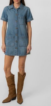 Kut from the Kloth Parker Denim Shirtdress in Unfailing at Nordstrom, Size X-Small