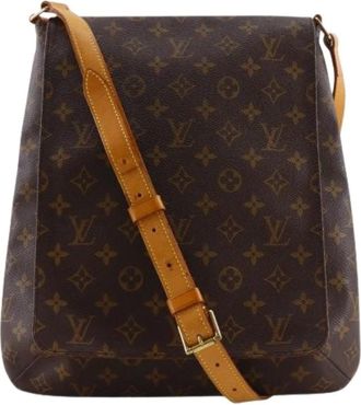 Louis Vuitton Pre-owned Musette Monogram Schoudertas - Dames - Vintage Schoudertas - Bruin - ONE Size - Vintage