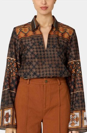Cleobella Womens Moira Blouse In Zocalo Print