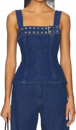 Amanda Uprichard Thalia Top In True Blue