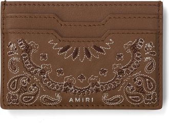 Amiri Oatmeal Bandana Card Holder