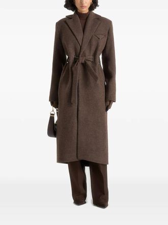 Mani&egrave;re De Voir Jena belt coat - Brown