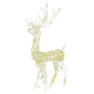 Berkfield Home Stunning Acrylic Reindeer Christmas Decorations 2 pcs 120 cm Warm