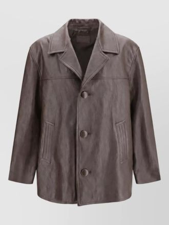 Saint Laurent wool single breasted coat