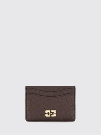Ganni Butterfly Logo Recycled Leather Card Holder