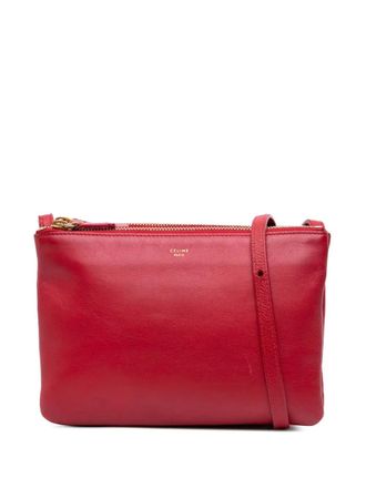 Celine 2014 Small Lambskin Trio crossbody bag - women - Lambskin - One Size - Red